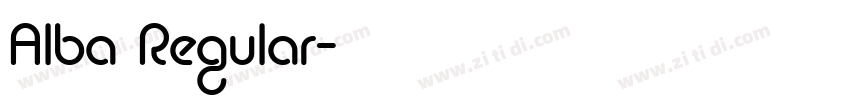 Alba Regular字体转换